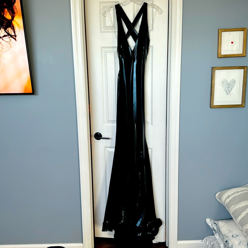 Brand new liquid black gown